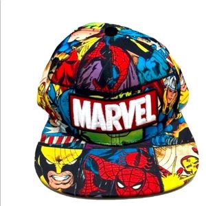 Marvel Caps Collection Snap Back Collectors Hat